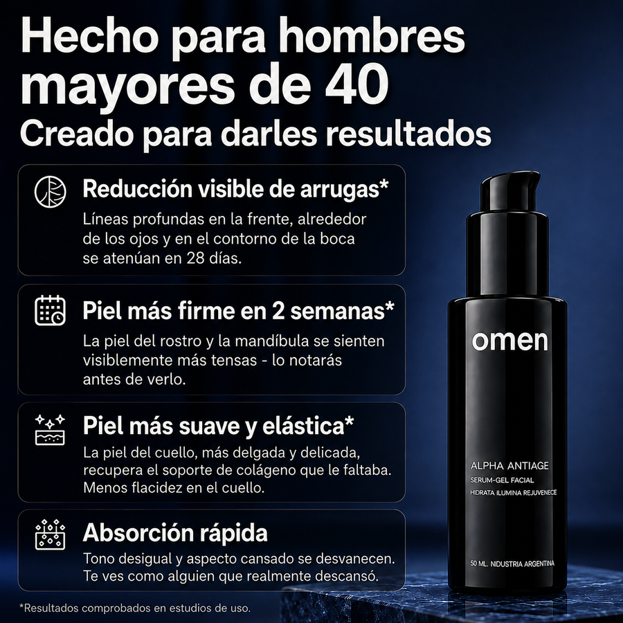 Serum ALPHA anti-edad para Hombre x3