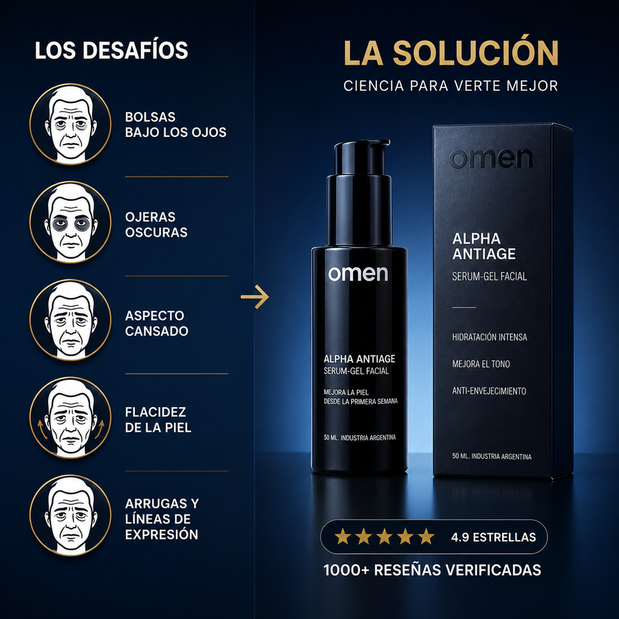 Serum ALPHA anti-edad para Hombre x3