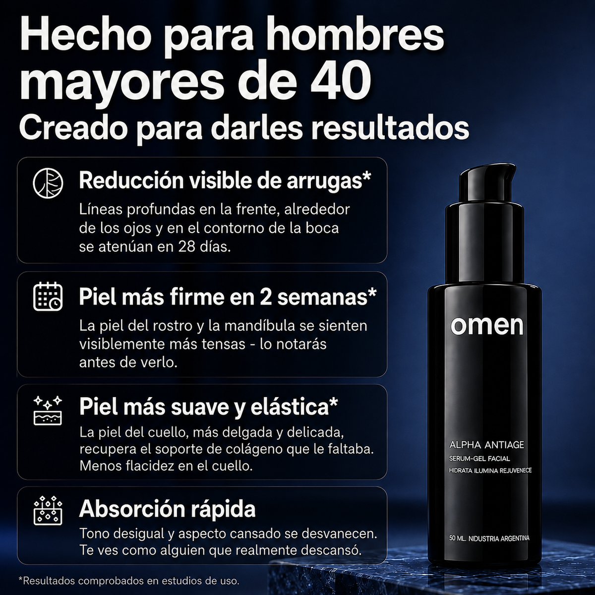 Serum ALPHA anti-edad para Hombre x3