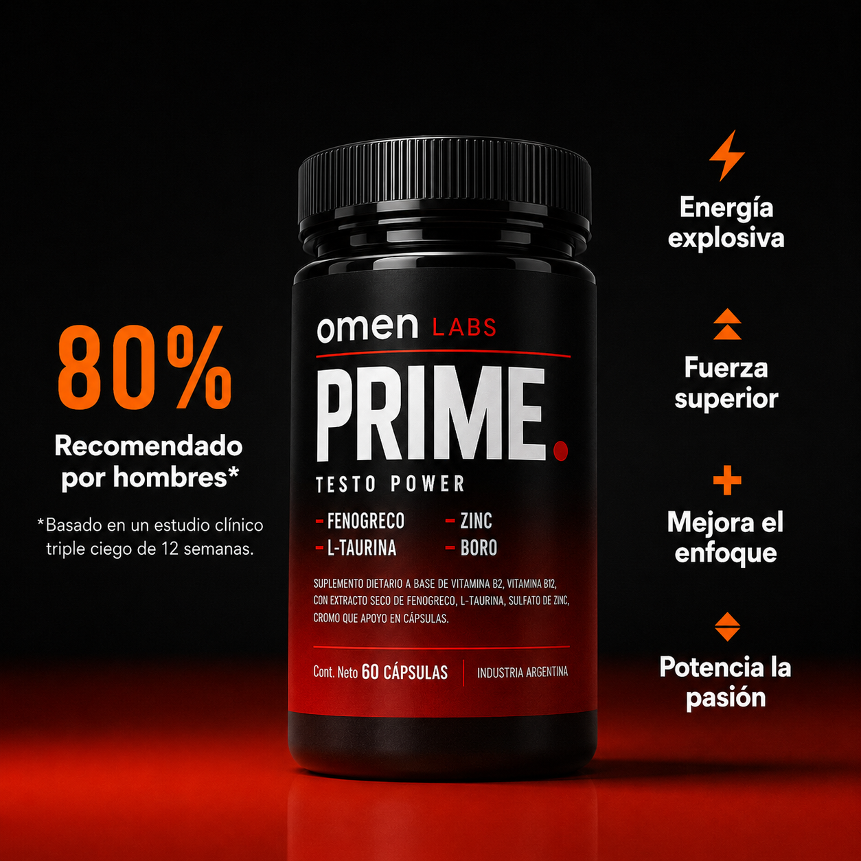Omen Prime: Potenciador de Testosterona